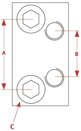 Technische Zeichnung: Walterscheid Adapter ZWL303L 110 x 60 x 35 mm, M 20 IG, für Zwangslenkung Easy Fit Steering System