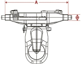 Technische Zeichnung: Walterscheid Kugeleinsatz KI8 Kugel 80 mm, für Traktor