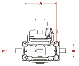 Technische Zeichnung: Walterscheid Zugmaul KU879/94008 automatisch mit Schienenweite 165 x 80 mm, Ø Bolzen 38 mm
