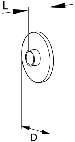 Technische Zeichnung: Walterscheid Zentrierscheibe WG, WW70° 2370, Ø 80 mm, für Doppelgabel 70°