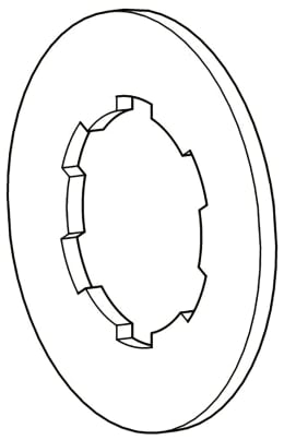 Technische Zeichnung: Walterscheid Mitnahmescheibe, 151,5 x 80,5 mm, für Reibkupplungen K90/4