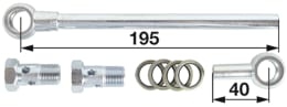 Set: Walterscheid Verschraubungssatz Agraset 396, für Hydraulische Oberlenker HOLKH Kat. 2, 3
