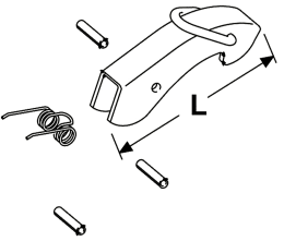 Technische Zeichnung: Walterscheid Öffnungshebel-Satz Agraset 312 für Hydraulische Oberlenker HOLHS C-63 Kat. 2