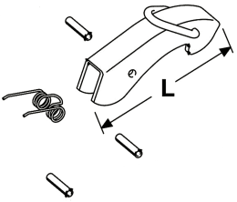 Technische Zeichnung: Walterscheid Öffnungshebel-Satz Agraset 313 für Hydraulische Oberlenker HOLHS C-70 Kat. 3