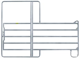 Produktbild: Patura Panel für Rinder mit 5 Horizontalrohren und Tor