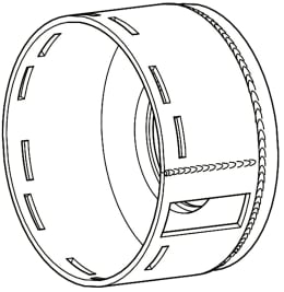 Technische Zeichnung: Walterscheid Kupplungsgehäuse W 2400, für Reibkupplungen K96, FK96