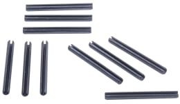 Produktbild: Hevi Spannhülse 4,5 mm x 50 mm, DIN 1481, Federstahl blank, einseitig angefast, 10 St., Klarsichtpackung