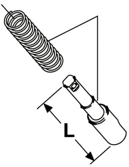 Technische Zeichnung: Walterscheid Sperrbolzen C-70 Kat. 3 + C-90 Kat. 3, Kat. 3, Kat. 3/90, L 119 mm, Agraset 315