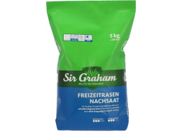 Produktbild: Sir Graham Freizeitrasen Rasensamen Nachsaat 5 kg Sack 170 m²