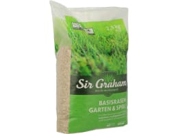 Produktbild: Sir Graham Basisrasen Rasensamen Spielrasen 2,5 kg Sack 75 m²