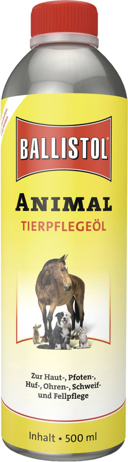 Produktbild: Ballistol® Tierpflegeöl Animal 500 ml, für alle Haus- und Hoftiere, 29843