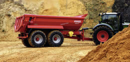Produktbild: Krampe Halbrundmulde 'Tandem Halfpipe HP 20 Nutzlast 25 t, Transportvolumen 12,1 m³ Wassermaß, 15,7 m³ SAE 221