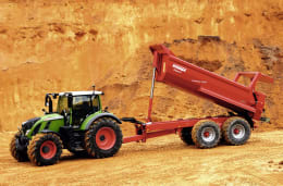 Produktbild: Krampe Halbrundmulde 'Tandem Halfpipe HP 20 Nutzlast 25 t, Transportvolumen 12,1 m³ Wassermaß, 15,7 m³ SAE 221