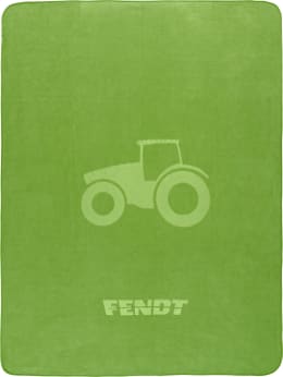Detailbild: Fendt Fleecedecke grün 150 x 200 cm