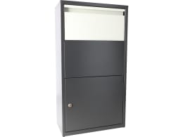 Produktbild: Haussmann Paketbox Paketbriefkasten 30 l 440 x 220 mm nachtgrau, blassgrau