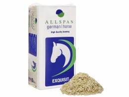 Produktbild: Allspan German Horse Exquisit sehr helle, saugfähige Einstreu für Kleintiere und Pferde mit großem Streuvolumen