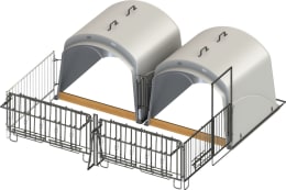 Produktbild: KERBL Kälberiglu CalfHouse Premium XL für 5 Kälber