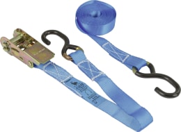 Produktbild: KERBL Zurrgurt 4 m x 25 mm, 2-teilig, Haken, Ratsche, blau, 3762