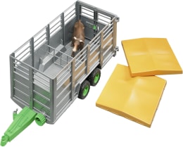 Produktbild: Bruder® Modell Viehtransportanhänger mit einer Kuh 1:16