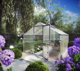 Lifestyle: KGT Gewächshaus Orchidee III pressblank Drehtür geteilt (abschließbar)