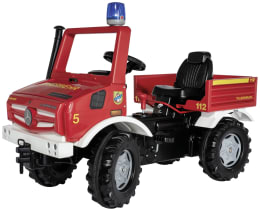 Produktbild: Rolly Toys® Trettraktor Unimog Fire mit Schaltung, Bremse und Blaulicht