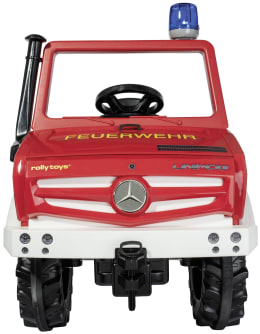 Produktbild: Rolly Toys® Trettraktor Unimog Fire mit Schaltung, Bremse und Blaulicht
