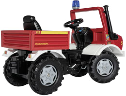 Produktbild: Rolly Toys® Trettraktor Unimog Fire mit Schaltung, Bremse und Blaulicht