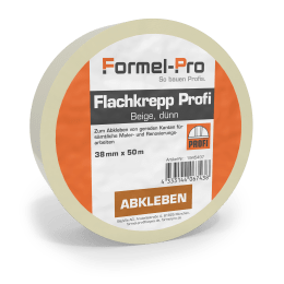 Produktbild: Formel-Pro Flachkrepp-Klebeband Profi Beige 38 mm x 50 m