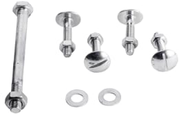 Set: mefro Montagesatz mit Achse, für Schubkarre mit verzinkter Schüssel 85 – 140 l, 93230098