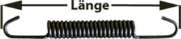 Produktbild: Zugfeder 90 mm für Bremsbacke Traktor Fendt Farmer, Favorit, Geräteträger, Vario
