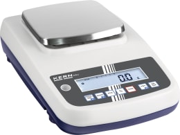 Produktbild: Kern® & Sohn Präzisionswaage EWJ 6000-1M, Wägebereich 5 – 6.000 g, Einteilung 0,1 g, EWJ 6000-1M