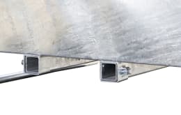Produktbild: KERBL Heuraufe 2,12 x 2,50 x 2,12 m, 12 Fressplätze, für Pferde, Rund-/Rechteckballen bis 1,80 m