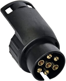 Produktbild: TRAILER POOL Anhänger-Adapter 12 V Stecker 7-polig, Steckdose 13-polig, Länge 45 mm