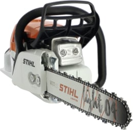 Produktbild: STIHL Benzin-Kettensäge MS 271 in Weiß-Orange mit Führungsschiene und Sägekette