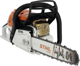 Produktbild: STIHL Benzin-Kettensäge MS 261 C-M mit 40 cm Schienenlänge, orange-weiß-schwarzes Gehäuse