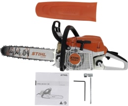 Produktbild: STIHL Benzin-Kettensäge MS 261 C-M mit Schwert, Kette, Schutzhaube, Anleitung und Werkzeug