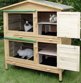 Lifestyle: KERBL Kaninchenstall Appartement 118 x 61 x 130 cm