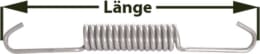 Produktbild: Zugfeder 175 mm für Bremsbacke Achse ADR, FAD