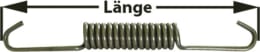 Produktbild: Zugfeder 180 mm für Bremsbacke Achse ADR, FAD, BPW, Peitz, Nieper, Rinner, Zapp