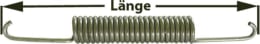 Produktbild: Zugfeder 185 mm für Bremsbacke Achse BPW, Peitz, Nieper, Rinner, Zapp