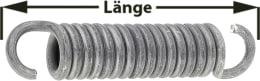 Produktbild: Zugfeder 145 mm für Bremsbacke Achse BPW, Peitz, Zapp