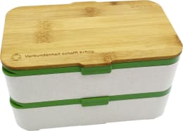 Produktbild: BayWa Brotbox, 19 x 13 x 11 cm, für eine komplette Mahlzeit, spülmaschinengeeignet
