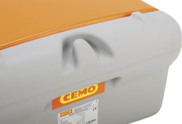 Produktbild: Cemo mobile Diesel-Tankanlage DT-Mobil Easy Pick-up 210 l in Grau mit orangem Deckel
