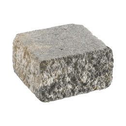 Produktbild: casafino Gartenmauer Beton Bruchsteinmauer XL muschelkalk-nuanciert, Halb-Endelement-Abdeckstein