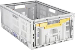 Produktbild: ALUTEC Obstkiste 46 l klappbar, durchbrochen, lebensmittelecht B x H x T: 600 x 230 x 400 mm
