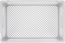 Produktbild: ALUTEC Obstkiste 39 l durchbrochen, lebensmittelecht B x H x T: 600 x 220 x 400 mm