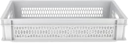 Produktbild: ALUTEC Obstkiste 24 l durchbrochen, lebensmittelecht B x H x T: 600 x 120 x 400 mm