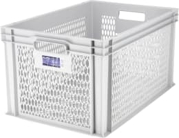 Produktbild: ALUTEC Obstkiste 70 l durchbrochen, lebensmittelecht B x H x T: 600 x 320 x 400 mm