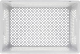Produktbild: ALUTEC Obstkiste 70 l durchbrochen, lebensmittelecht B x H x T: 600 x 320 x 400 mm