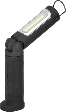 Produktbild: KUNZER LED-Akku-Arbeitsleuchte 300 lm, 70 lm Arbeits-/Kopflicht, 120° schwenkbar, schwarz, PL-023.2 SCHWARZ